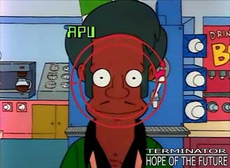 Terminator/Simpsons reference