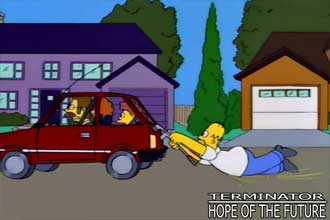 Terminator/Simpsons reference