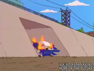 Terminator/Simpsons reference