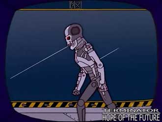 Terminator/Simpsons reference