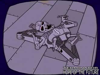 Terminator/Simpsons reference